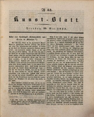Morgenblatt für gebildete Stände. Kunst-Blatt (Morgenblatt für gebildete Stände) Dienstag 28. Mai 1833