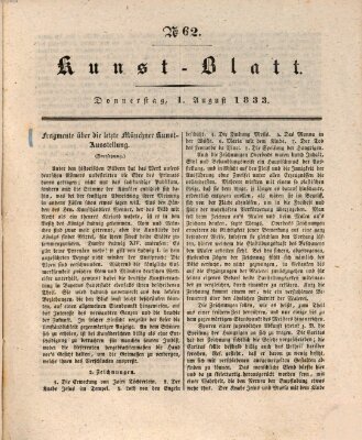 Morgenblatt für gebildete Stände. Kunst-Blatt (Morgenblatt für gebildete Stände) Donnerstag 1. August 1833