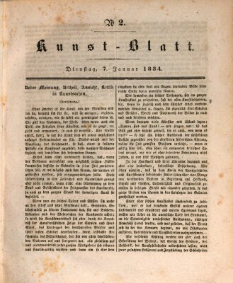 Morgenblatt für gebildete Stände. Kunst-Blatt (Morgenblatt für gebildete Stände) Dienstag 7. Januar 1834