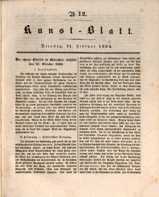 Morgenblatt für gebildete Stände. Kunst-Blatt (Morgenblatt für gebildete Stände) Dienstag 11. Februar 1834