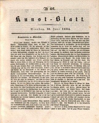 Morgenblatt für gebildete Stände. Kunst-Blatt (Morgenblatt für gebildete Stände) Dienstag 10. Juni 1834