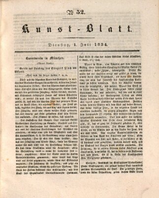 Morgenblatt für gebildete Stände. Kunst-Blatt (Morgenblatt für gebildete Stände) Dienstag 1. Juli 1834