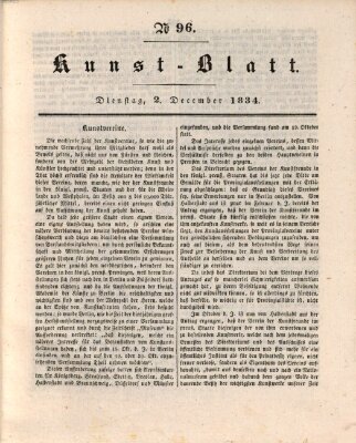 Morgenblatt für gebildete Stände. Kunst-Blatt (Morgenblatt für gebildete Stände) Dienstag 2. Dezember 1834