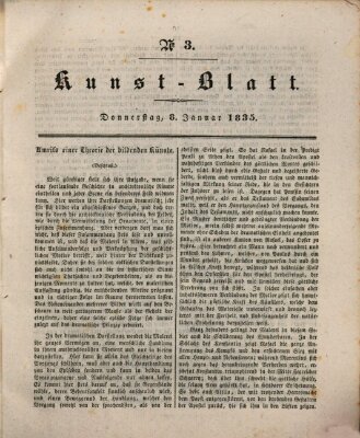 Morgenblatt für gebildete Stände. Kunst-Blatt (Morgenblatt für gebildete Stände) Donnerstag 8. Januar 1835