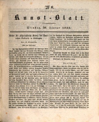 Morgenblatt für gebildete Stände. Kunst-Blatt (Morgenblatt für gebildete Stände) Dienstag 20. Januar 1835