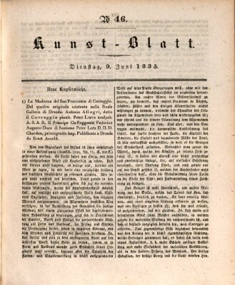 Morgenblatt für gebildete Stände. Kunst-Blatt (Morgenblatt für gebildete Stände) Dienstag 9. Juni 1835