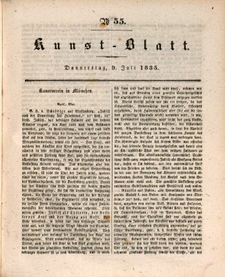 Morgenblatt für gebildete Stände. Kunst-Blatt (Morgenblatt für gebildete Stände) Donnerstag 9. Juli 1835