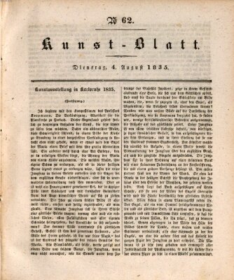 Morgenblatt für gebildete Stände. Kunst-Blatt (Morgenblatt für gebildete Stände) Dienstag 4. August 1835