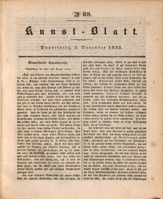 Morgenblatt für gebildete Stände. Kunst-Blatt (Morgenblatt für gebildete Stände) Donnerstag 5. November 1835