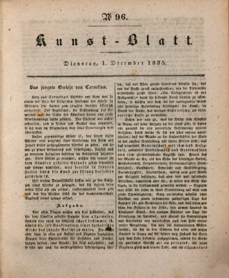 Morgenblatt für gebildete Stände. Kunst-Blatt (Morgenblatt für gebildete Stände) Dienstag 1. Dezember 1835