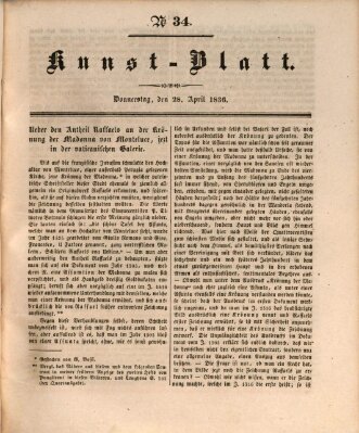 Morgenblatt für gebildete Stände. Kunst-Blatt (Morgenblatt für gebildete Stände) Donnerstag 28. April 1836