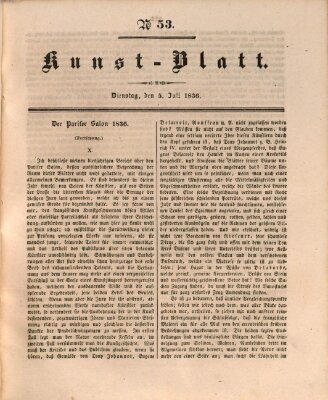 Morgenblatt für gebildete Stände. Kunst-Blatt (Morgenblatt für gebildete Stände) Dienstag 5. Juli 1836