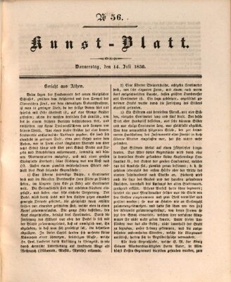 Morgenblatt für gebildete Stände. Kunst-Blatt (Morgenblatt für gebildete Stände) Donnerstag 14. Juli 1836