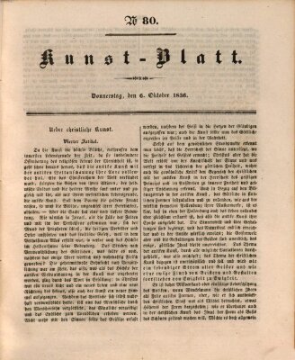 Morgenblatt für gebildete Stände. Kunst-Blatt (Morgenblatt für gebildete Stände) Donnerstag 6. Oktober 1836