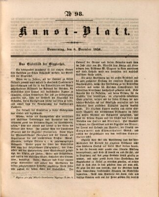 Morgenblatt für gebildete Stände. Kunst-Blatt (Morgenblatt für gebildete Stände) Donnerstag 8. Dezember 1836