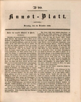 Morgenblatt für gebildete Stände. Kunst-Blatt (Morgenblatt für gebildete Stände) Dienstag 13. Dezember 1836