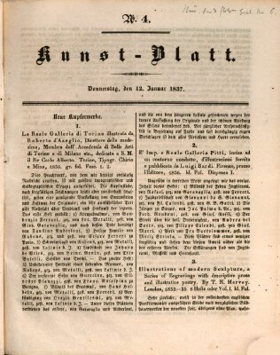 Morgenblatt für gebildete Stände. Kunst-Blatt (Morgenblatt für gebildete Stände) Donnerstag 12. Januar 1837