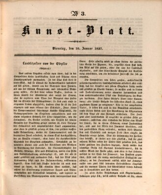 Morgenblatt für gebildete Stände. Kunst-Blatt (Morgenblatt für gebildete Stände) Dienstag 10. Januar 1837