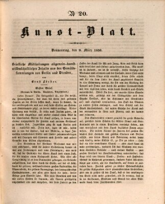 Morgenblatt für gebildete Stände. Kunst-Blatt (Morgenblatt für gebildete Stände) Donnerstag 9. März 1837