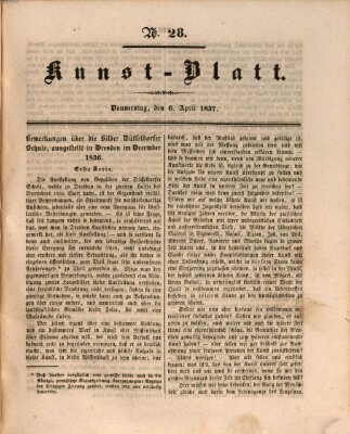 Morgenblatt für gebildete Stände. Kunst-Blatt (Morgenblatt für gebildete Stände) Donnerstag 6. April 1837