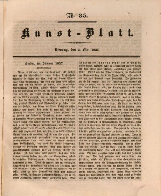 Morgenblatt für gebildete Stände. Kunst-Blatt (Morgenblatt für gebildete Stände) Dienstag 2. Mai 1837