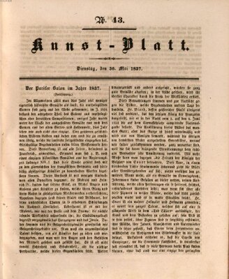 Morgenblatt für gebildete Stände. Kunst-Blatt (Morgenblatt für gebildete Stände) Dienstag 30. Mai 1837