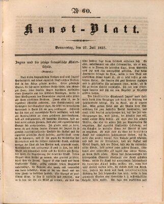 Morgenblatt für gebildete Leser. Kunstblatt (Morgenblatt für gebildete Stände) Donnerstag 27. Juli 1837