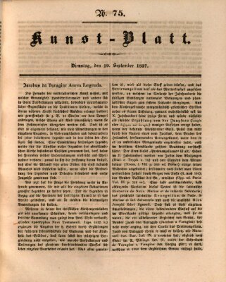 Morgenblatt für gebildete Leser. Kunstblatt (Morgenblatt für gebildete Stände) Dienstag 19. September 1837