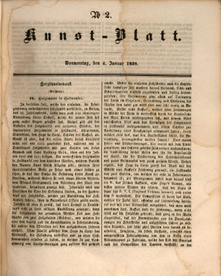 Morgenblatt für gebildete Leser. Kunstblatt (Morgenblatt für gebildete Stände) Donnerstag 4. Januar 1838