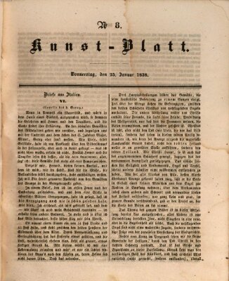 Morgenblatt für gebildete Leser. Kunstblatt (Morgenblatt für gebildete Stände) Donnerstag 25. Januar 1838