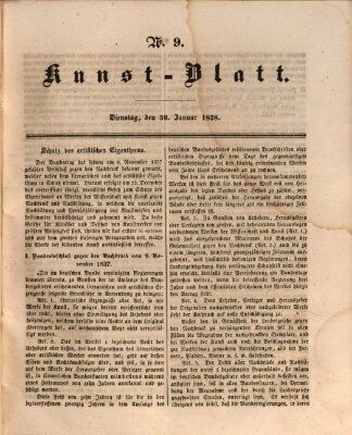 Morgenblatt für gebildete Leser. Kunstblatt (Morgenblatt für gebildete Stände) Dienstag 30. Januar 1838