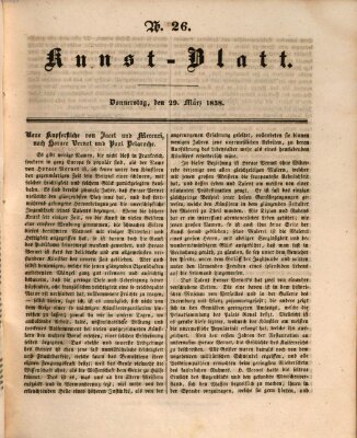 Morgenblatt für gebildete Leser. Kunstblatt (Morgenblatt für gebildete Stände) Donnerstag 29. März 1838