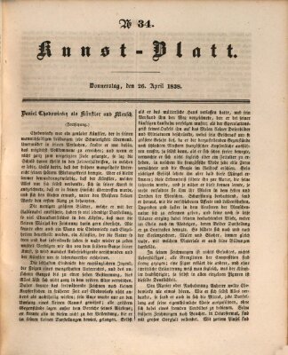 Morgenblatt für gebildete Leser. Kunstblatt (Morgenblatt für gebildete Stände) Donnerstag 26. April 1838
