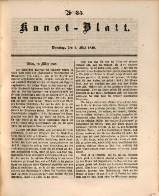 Morgenblatt für gebildete Leser. Kunstblatt (Morgenblatt für gebildete Stände) Dienstag 1. Mai 1838
