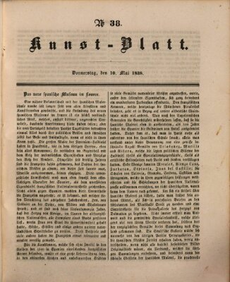 Morgenblatt für gebildete Leser. Kunstblatt (Morgenblatt für gebildete Stände) Donnerstag 10. Mai 1838