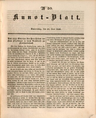 Morgenblatt für gebildete Leser. Kunstblatt (Morgenblatt für gebildete Stände) Donnerstag 21. Juni 1838
