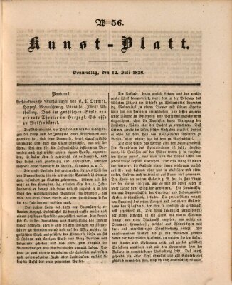 Morgenblatt für gebildete Leser. Kunstblatt (Morgenblatt für gebildete Stände) Donnerstag 12. Juli 1838