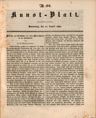 Morgenblatt für gebildete Leser. Kunstblatt (Morgenblatt für gebildete Stände) Donnerstag 16. August 1838