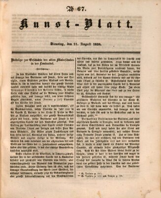 Morgenblatt für gebildete Leser. Kunstblatt (Morgenblatt für gebildete Stände) Dienstag 21. August 1838