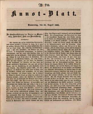 Morgenblatt für gebildete Leser. Kunstblatt (Morgenblatt für gebildete Stände) Donnerstag 30. August 1838