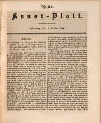 Morgenblatt für gebildete Leser. Kunstblatt (Morgenblatt für gebildete Stände) Donnerstag 11. Oktober 1838