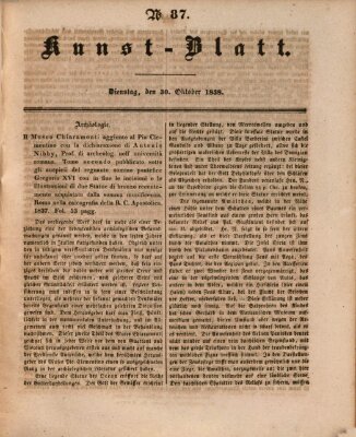 Morgenblatt für gebildete Leser. Kunstblatt (Morgenblatt für gebildete Stände) Dienstag 30. Oktober 1838