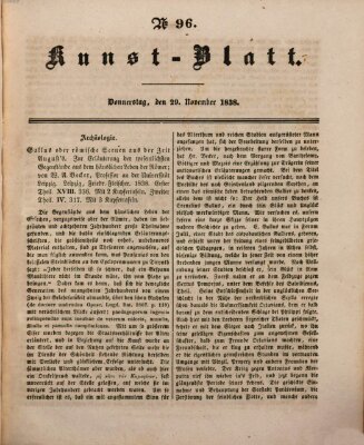 Morgenblatt für gebildete Leser. Kunstblatt (Morgenblatt für gebildete Stände) Donnerstag 29. November 1838