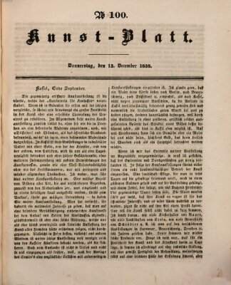 Morgenblatt für gebildete Leser. Kunstblatt (Morgenblatt für gebildete Stände) Donnerstag 13. Dezember 1838