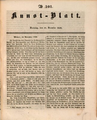 Morgenblatt für gebildete Leser. Kunstblatt (Morgenblatt für gebildete Stände) Dienstag 18. Dezember 1838