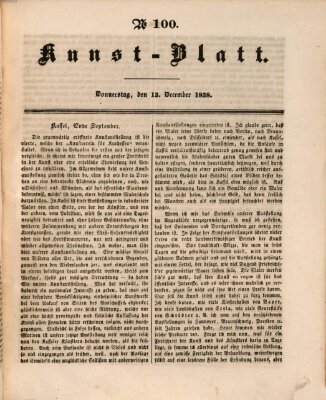 Morgenblatt für gebildete Leser. Kunstblatt (Morgenblatt für gebildete Stände) Donnerstag 13. Dezember 1838