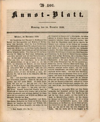 Morgenblatt für gebildete Leser. Kunstblatt (Morgenblatt für gebildete Stände) Dienstag 18. Dezember 1838