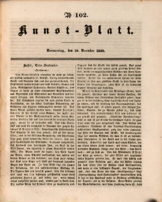 Morgenblatt für gebildete Leser. Kunstblatt (Morgenblatt für gebildete Stände) Donnerstag 20. Dezember 1838