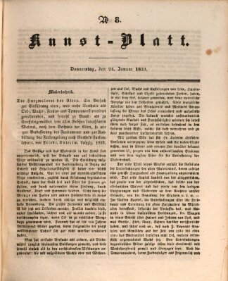 Morgenblatt für gebildete Leser. Kunstblatt (Morgenblatt für gebildete Stände) Donnerstag 24. Januar 1839