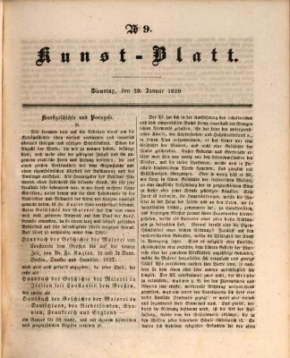 Morgenblatt für gebildete Leser. Kunstblatt (Morgenblatt für gebildete Stände) Dienstag 29. Januar 1839